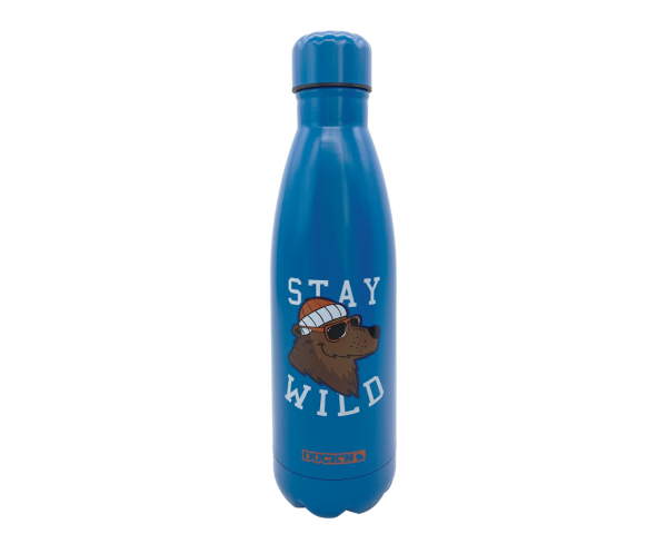 ECBOUT500RE-15 Bouteille Isotherme Stay Wild finition mate 500ML, Duck'n