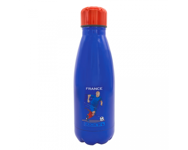 ECBOUT350RE-7 Bouteille Isotherme France Football 350ML, Duck'n