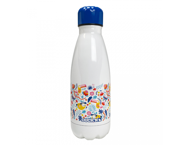 ECBOUT350RE-9 Bouteille Isotherme Tropical Fun 350ML, Duck'n