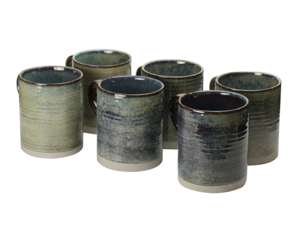 EC-6OXMUG2 Lot de 6 maxi mugs droits, Oxyd