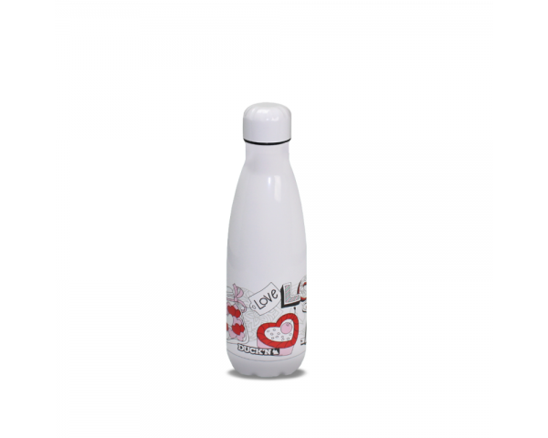 EC-BOUT350LOVE Bouteille Isotherme Street Art Love Brillante 350ML, Duck'n